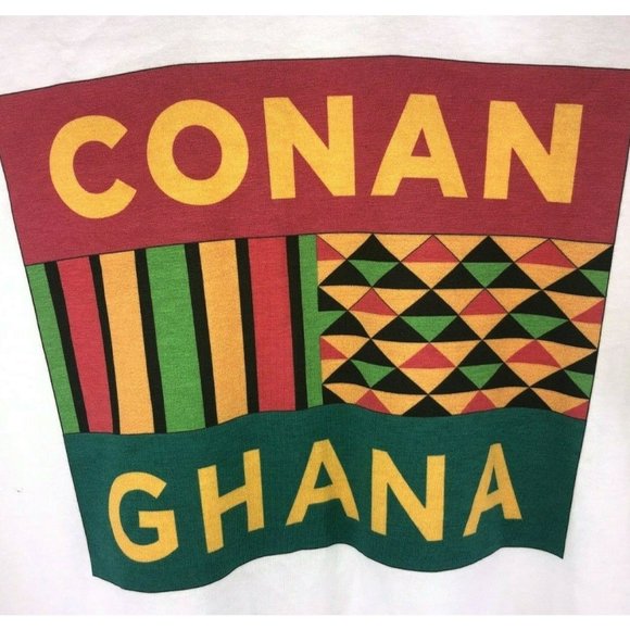 RARE Conan Without Borders Ghana T Shirt/Hat Set - Conan O'Brien - Picture 2 of 6